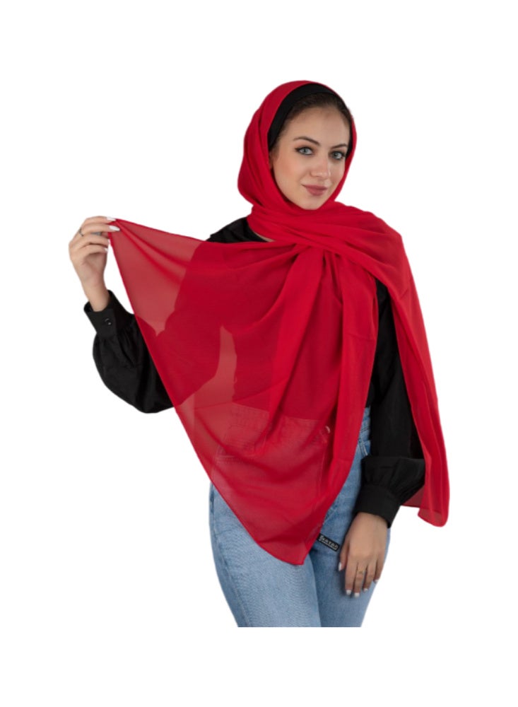 Premium Soft Royal Chiffon Hijab - Elegant Drape & Full Coverage - Multi Colors - Image 2
